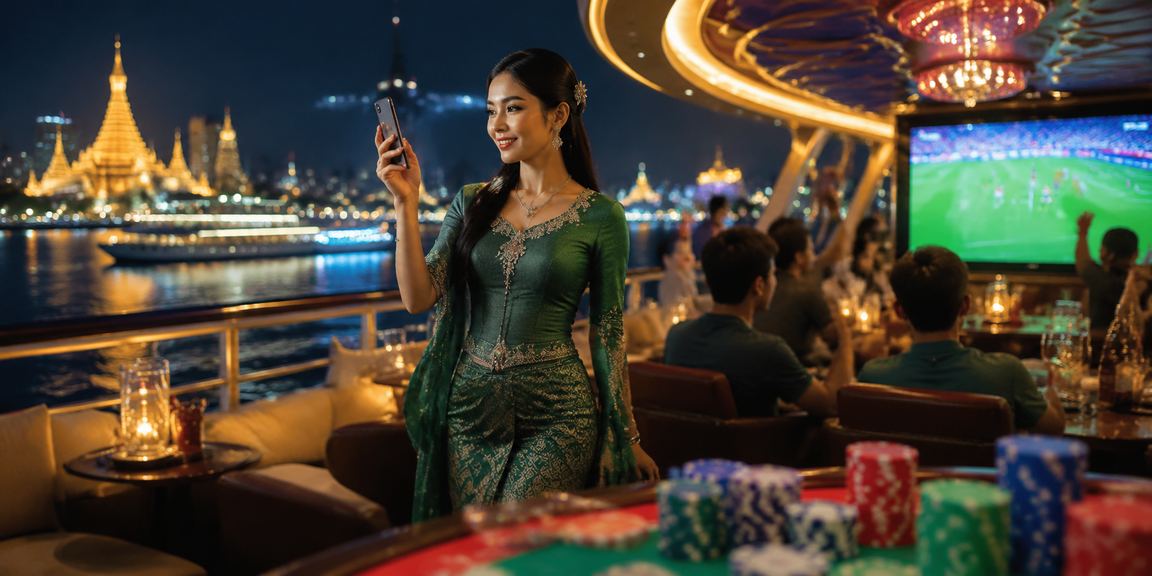 မြန်မာစမတ်ဖုန်းတွင် ဘောလုံး ဂိမ်းလောင်းကစားမှု အသုံးပြုနေစဉ်